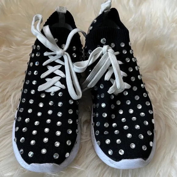 Monnalisacrystal-embellished low-top sneakers