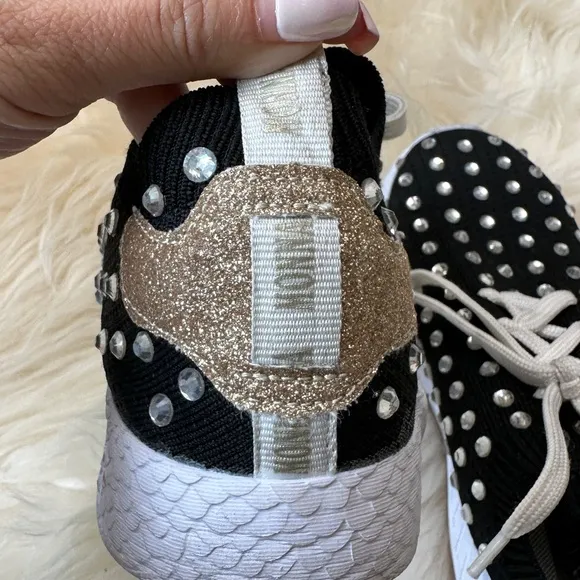 Monnalisacrystal-embellished low-top sneakers