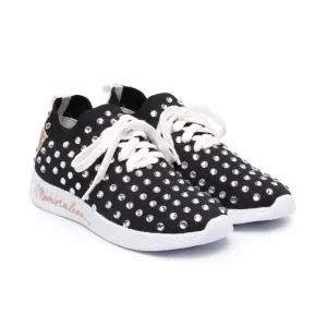 Monnalisacrystal-embellished low-top sneakers