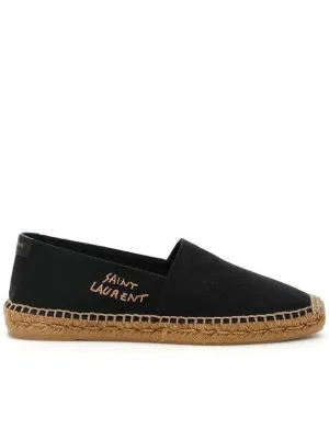 Monogram Adjustable Laurent Logo Multi-zone Espadrilles Saint Black