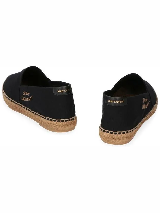 Monogram Adjustable Laurent Logo Multi-zone Espadrilles Saint Black