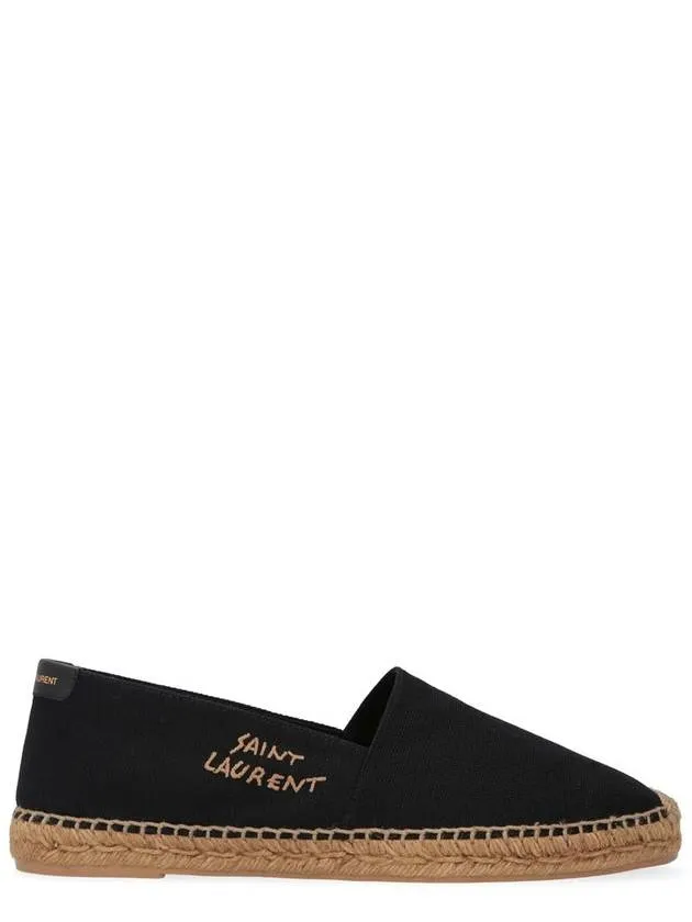 Monogram Adjustable Laurent Logo Multi-zone Espadrilles Saint Black