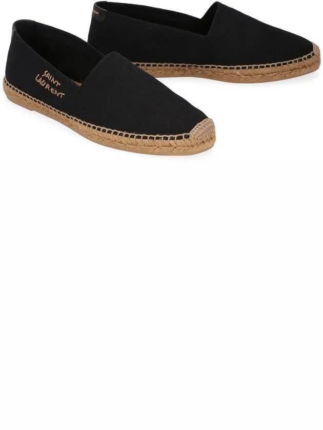 Monogram Adjustable Laurent Logo Multi-zone Espadrilles Saint Black