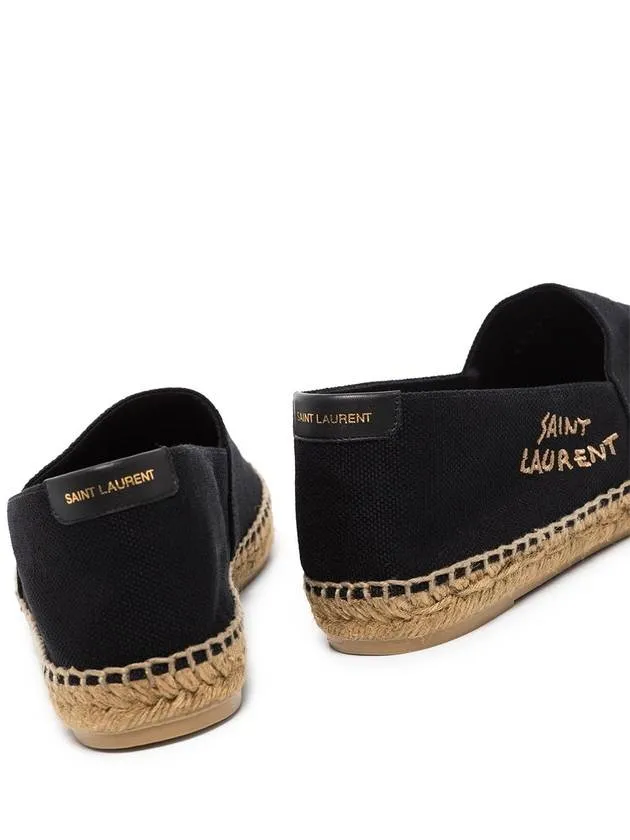 Monogram Black Espadrilles Saint Great savings Laurent Bundle deal Women's