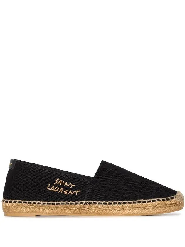 Monogram Black Espadrilles Saint Great savings Laurent Bundle deal Women's