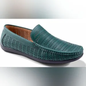 MONTIQUE MEN'S EMERALD PERFORATED DRIVING SHOE S22.