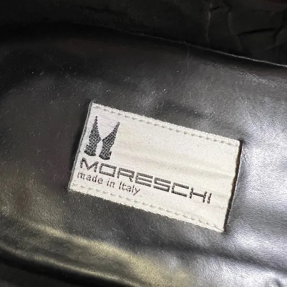 Moreschi Men's Black Woven Leather Slip-On Flat Loafers Casual Shoes 11.5