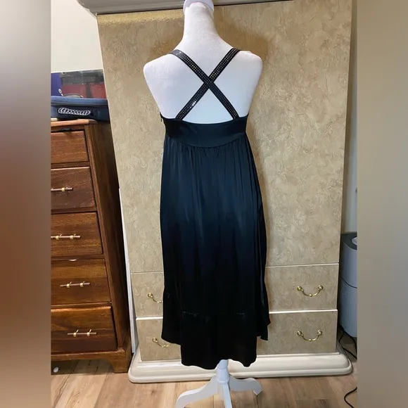 Moschino Long Crystal strap dress