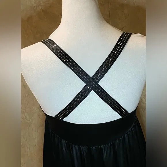 Moschino Long Crystal strap dress