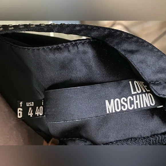 Moschino Long Crystal strap dress
