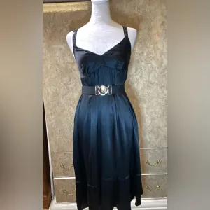 Moschino Long Crystal strap dress