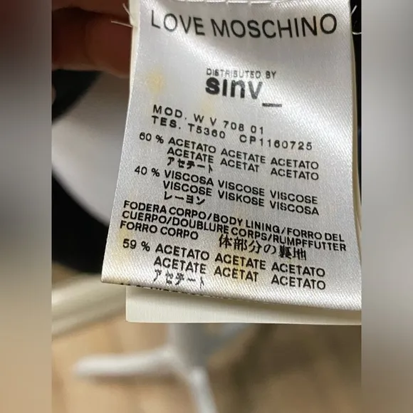 Moschino Long Crystal strap dress