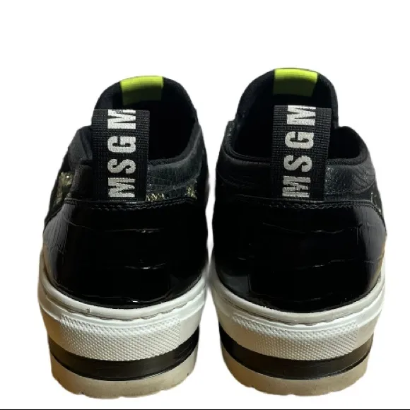 MSGM Black Platform Sneakers Size 37