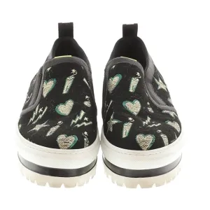 MSGM Black Platform Sneakers Size 37