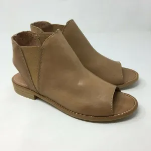 Musse &amp; Cloud Women's Sandals Tan Size 39 US 8 Ciara Open Toed Slip On Booties