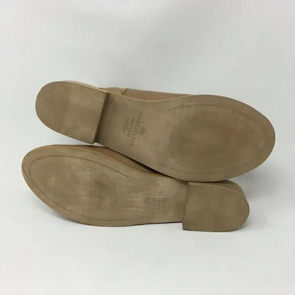 Musse &amp; Cloud Women's Sandals Tan Size 39 US 8 Ciara Open Toed Slip On Booties