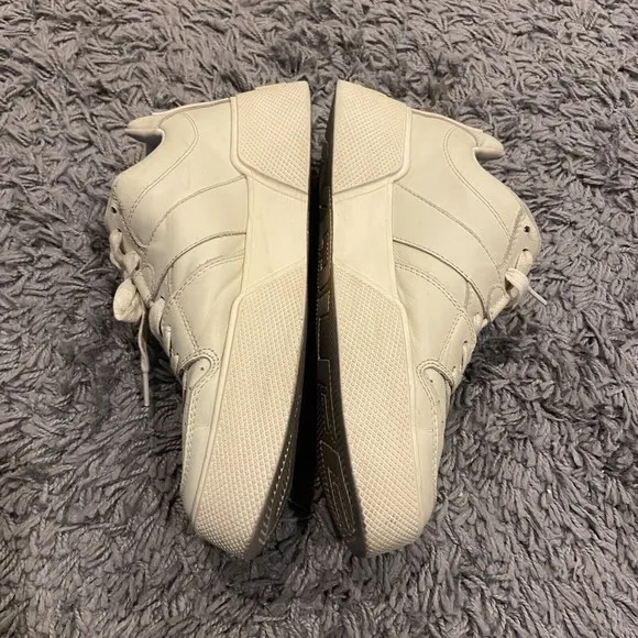 Naked Wolfe Pixie Cloud Platform Leather Sneakers Cream Pink US 9