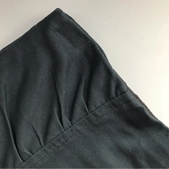 Nanette Lepore Da Vinci Bodycon Black Ruched Skirt 0 Punk Gossip Girl Rare Goth