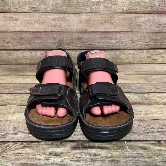 Naot Brown Leather Andes Strap Sandals