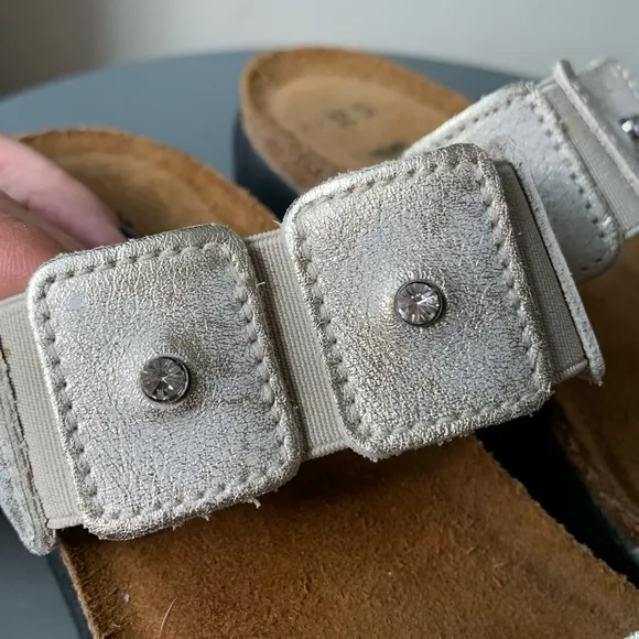 Naot Girls Sandals double strap with jewel accents