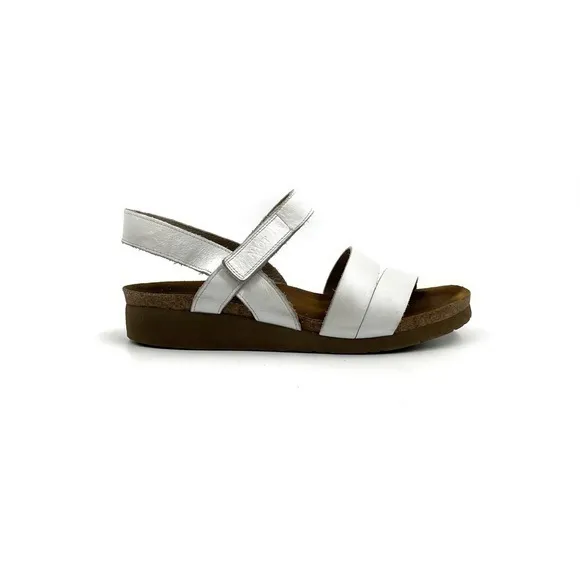 Naot Kayla White Leather Women's Sandals Size 41