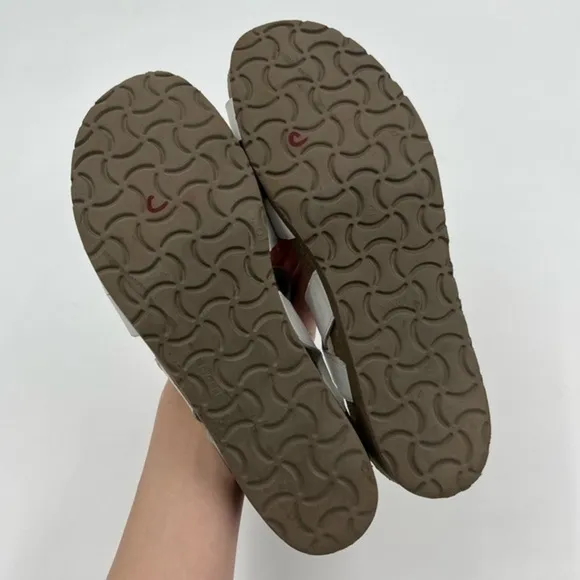 Naot Kayla White Leather Women's Sandals Size 41