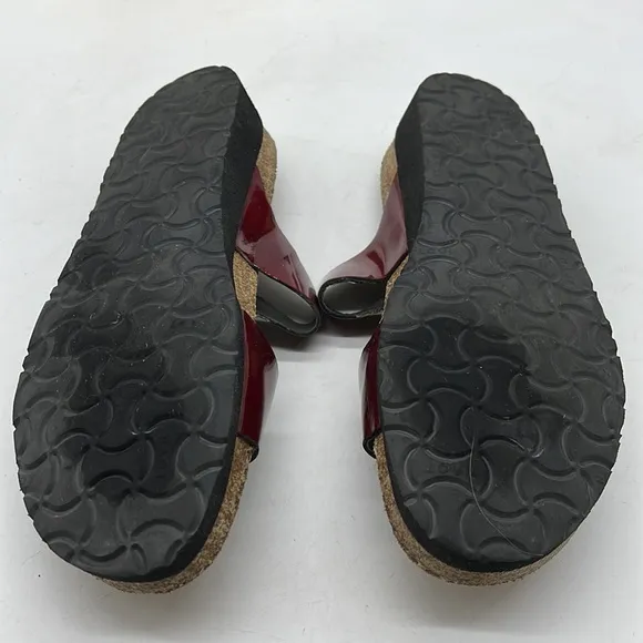 NAOT Red Patent Slip On Sandals Size EU 42. MCS3536G