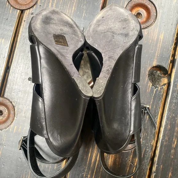 Narciso Rodriguez Wedge Wrap Ankle Strap Sandals