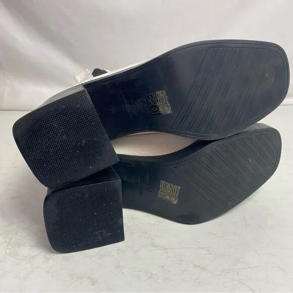 Nasty Gal Faux Leather High Platform Chelsea Boots Size 10