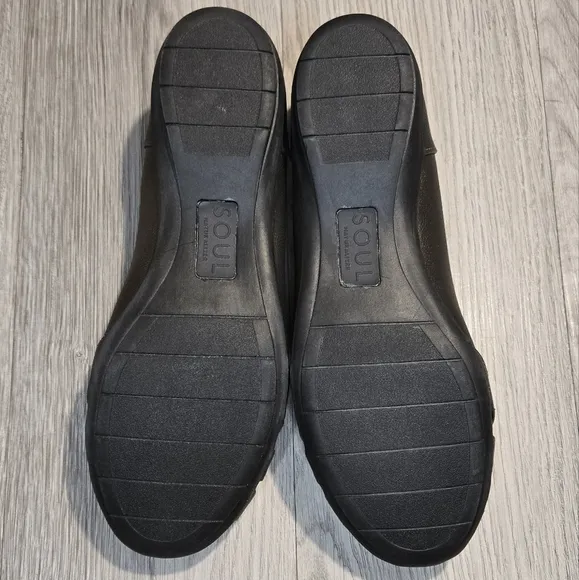 Naturalizer Soul Gift Comfort Flats Gray Nickel Slip-On Size 10 NIB Padded Sole