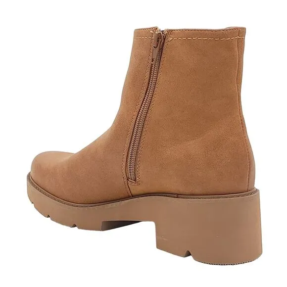 Naturalizer Women Cade Block Heel Chelsea Boots Size US 9M Chestnut Brown