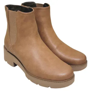 Naturalizer Women Cade Block Heel Chelsea Boots Size US 9M Chestnut Brown