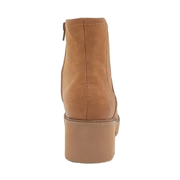 Naturalizer Women Cade Block Heel Chelsea Boots Size US 9M Chestnut Brown