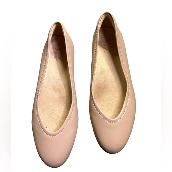 NATURALIZER womens creme brulee VIVIENNE size 8.5W slip on flats NWOB