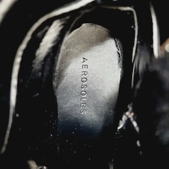 NEW Aerosoles Esen Brown Vegan Leather.Combat Moto Boots i88