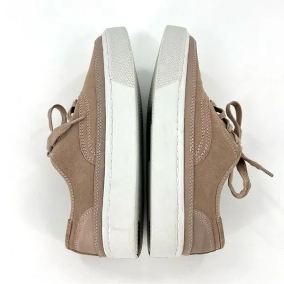 NEW AllSaints Bella Suede Low Top Sneakers Dirty Pink Size 8/38 NEW