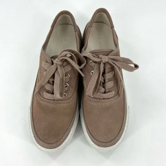 NEW AllSaints Bella Suede Low Top Sneakers Dirty Pink Size 8/38 NEW
