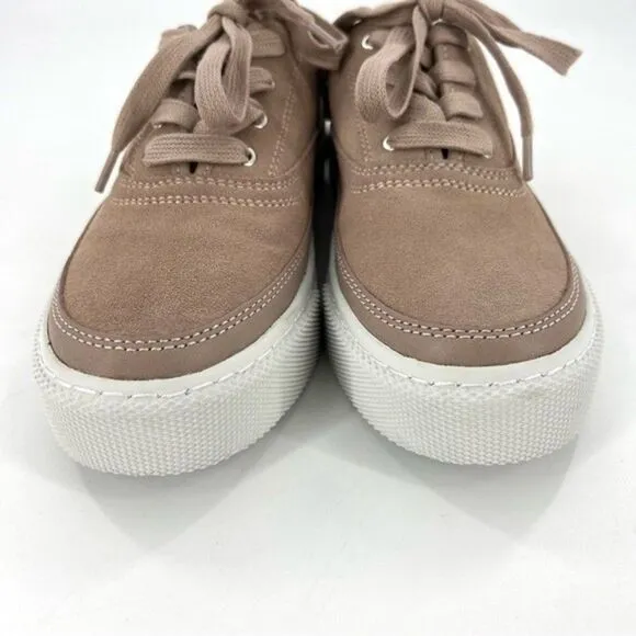 NEW AllSaints Bella Suede Low Top Sneakers Dirty Pink Size 8/38 NEW