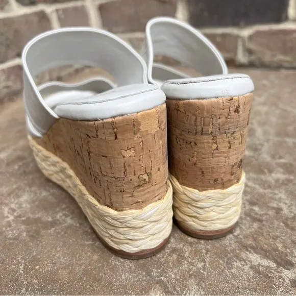 NEW Andree Assous Women's Pilar Slip On Espadrille Platform Sandals Sz 38