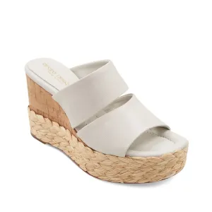 NEW Andree Assous Women's Pilar Slip On Espadrille Platform Sandals Sz 38