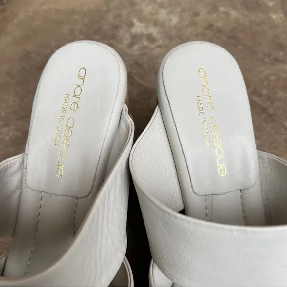 NEW Andree Assous Women's Pilar Slip On Espadrille Platform Sandals Sz 38