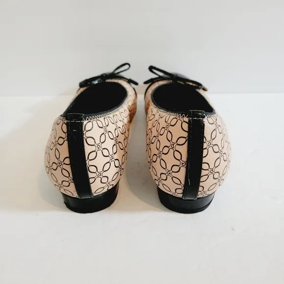 NEW Ara Ballet Flats Bow Toe Shoes Size 6.5 US