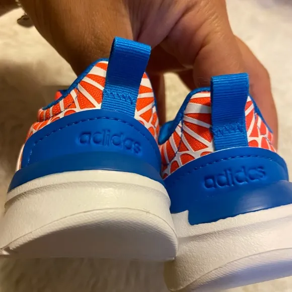 New baby size 4 Adidas x Spiderman racer TR21 superhero adventure sneaker