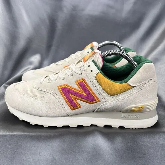 New Balance 574 Sneakers Men's 9D / Women's 10.5D Pink Cream ML574TS Casual Shoe