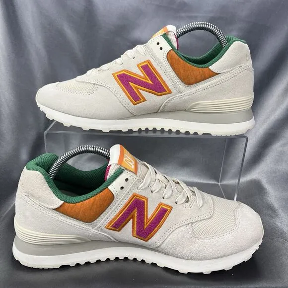 New Balance 574 Sneakers Men's 9D / Women's 10.5D Pink Cream ML574TS Casual Shoe