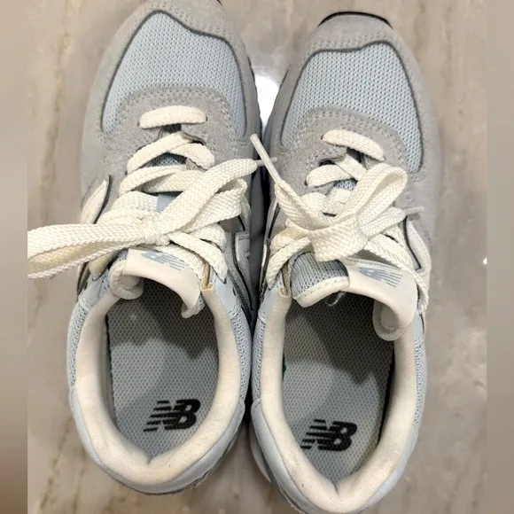 New Balance✨RARE🌟 574  Platform Sneakers Light Chrome Blue/ QuarryBlue W…