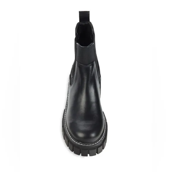 NEW BCBG Women's Ulysa Lug Sole Chelsea Booties, Size 5.5M / 35.5M New w/o Box $