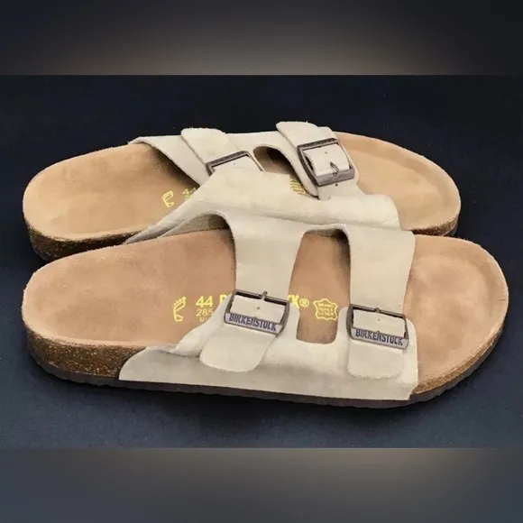 NEW Birkenstock Tan Open Toe Slip-On Slide Sandals Men Size 11. 44 . 285