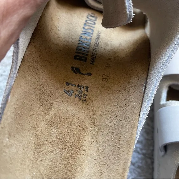 NEW Birkenstock UJI sandals Nubuck Suede Leather  41 / 10