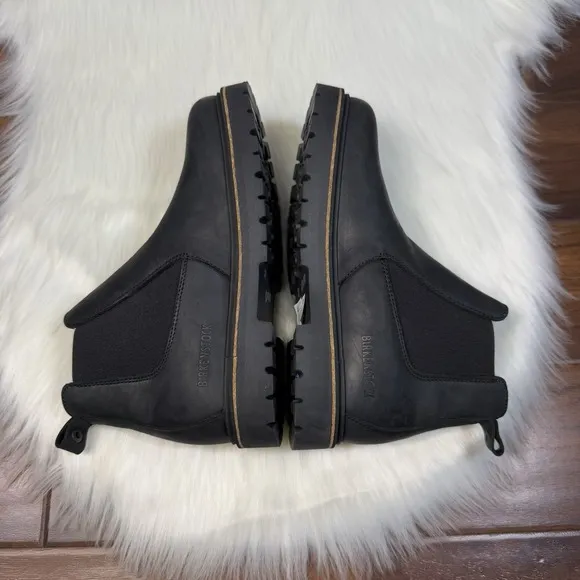 NEW Birkenstock Womens EU 38 E US 7 Nubuck Leather Stalon Chelsea Boots Graphite